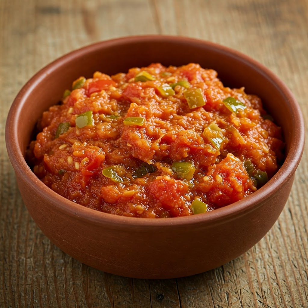 Salade froide de tomates et poivrons
